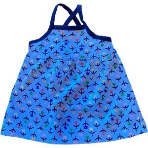 Hanna Andersson Dress Spring Baby Girl Floral Sundress Size 70 6-12 months